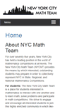 Mobile Screenshot of nycmathteam.org