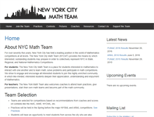 Tablet Screenshot of nycmathteam.org